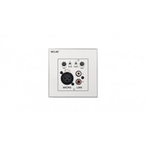 ECLER Wall plate, 2-channel micro-mixer