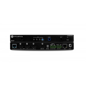 ATLONA Four-Input 4K HDR Switcher with HDMI and HDBaseT I