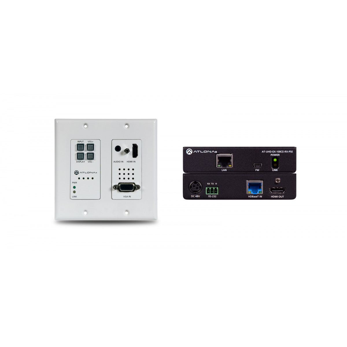 ATLONA HDBaseT transmitter and receiver Combination Kit