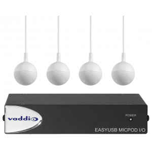 VADDIO EasyUSB MicPOD I/O w/Four C-MICs (World Wide)
