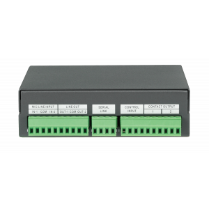TERRACOM Full Duplex IP terminal, 2 balanced in/out, RS232, USB, POE